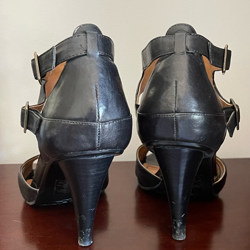 Kenneth Cole Reaction black leather Get 2 Know U heels size 10US - Picture 7 of 12